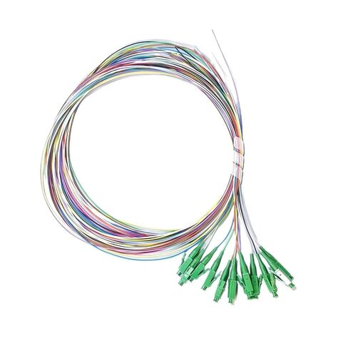 12 حزمة أساسية من ألياف ضفيرة اللون ضفيرة FTTH أحادية الوضع البسيط LC / 0.9 مم 1.5 متر in Kuwait