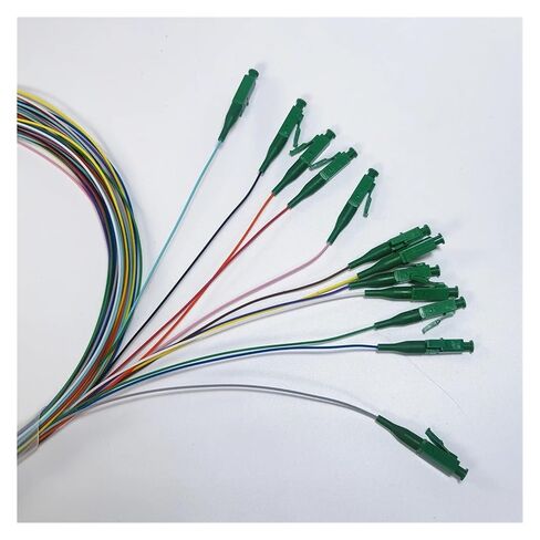 12 حزمة أساسية من ألياف ضفيرة اللون ضفيرة FTTH أحادية الوضع البسيط LC / 0.9 مم 1.5 متر in Kuwait