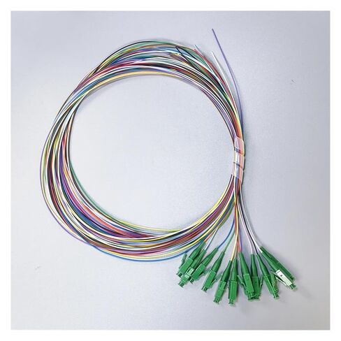12 حزمة أساسية من ألياف ضفيرة اللون ضفيرة FTTH أحادية الوضع البسيط LC / 0.9 مم 1.5 متر in Kuwait