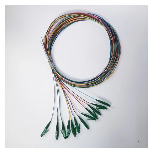 12 حزمة أساسية من ألياف ضفيرة اللون ضفيرة FTTH أحادية الوضع البسيط LC / 0.9 مم 1.5 متر in Kuwait