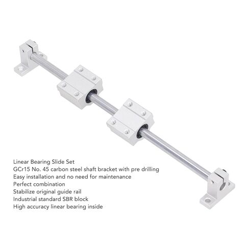 Kikumi Linear Bearing Guide Kit, Rail Shaft Set, CNC Parts for Guide Bars for Electronic Equipment (10-400) in Kuwait