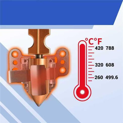 مجموعة تسخين AD5X Hotend لطابعة Flashforge AD5X ثلاثية الأبعاد، تسخين Hotend المكون الأصلي مع خرطوشة سخان ومستشعر درجة الحرارة الثرمستور ومشبك معدني، ملحقات أجزاء طارد الطابعة ثلاثية الأبعاد in Kuwait