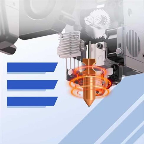 مجموعة تسخين AD5X Hotend لطابعة Flashforge AD5X ثلاثية الأبعاد، تسخين Hotend المكون الأصلي مع خرطوشة سخان ومستشعر درجة الحرارة الثرمستور ومشبك معدني، ملحقات أجزاء طارد الطابعة ثلاثية الأبعاد in Kuwait
