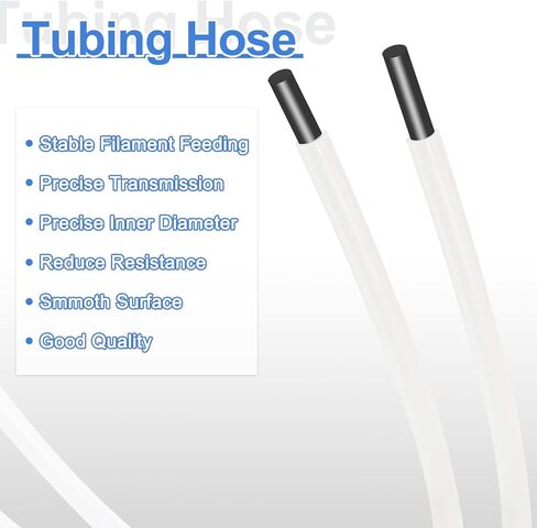 خرطوم أنابيب PTFE بطول 3.28 قدم من uxcell، خرطوم طابعة ثلاثي الأبعاد عازل 1/4 بوصة معرف × 3/8 بوصة OD فائق النعومة مع تركيبات هوائية لأنابيب نقل الطابعة ثلاثية الأبعاد، أبيض in Kuwait