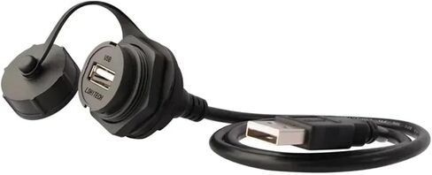 LSHITECH IP67 LU25 M25.2 USB2.0 أنثى تمديد المقبس كابل مقاوم للماء محول إشارة البيانات الصناعية (موصل USB 1 متر) in Kuwait