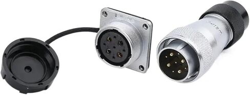 WS24 TD + Z 2 3 4 9 10 12 19 دبوس M24 موصل مقاوم للمياه مقبس السيارات الشمسية لحام سلك محطة محول IP65 (مجموعة دبابيس 12B) in Kuwait