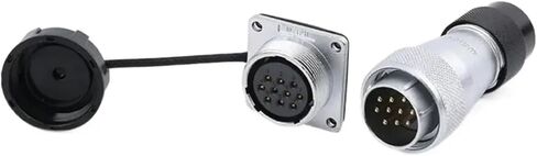 WS24 TD+Z 2 3 4 9 10 12 19 Pin M24 Waterproof Connector Automotive Socket Solar Solder Wire Terminal Adapter IP65(12B pin Set) in Saudi Arabia