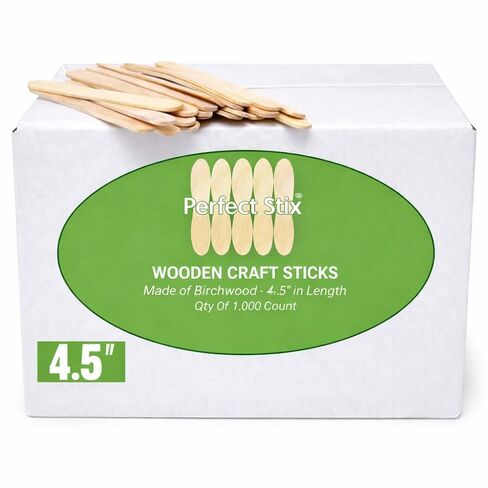 Perfect Stix - PS-114st-1,000 4.5" Craft Sticks/ Ice Cream Sticks/ Natural Wood - Box of 1,000ct in Saudi Arabia