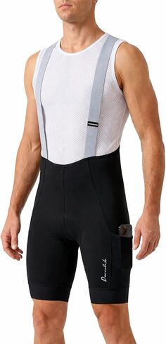 Przewalski Men's Cycling Bib Short 4D Padded Bike Pockets Shorts Breathable Wicking Biking Bicycle Bib Tight in Kuwait
