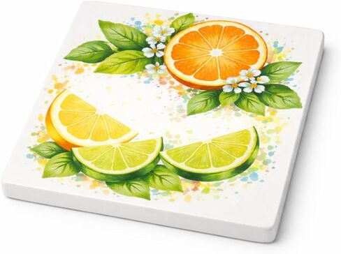 12 Pack of Glossy White Glazed Ceramic Tiles for Alcohol Ink Painting, Decorating, Arts & Crafts, 4.25 x 4.25 Inch Square, Ready-to-Paint Ceramics in Kuwait