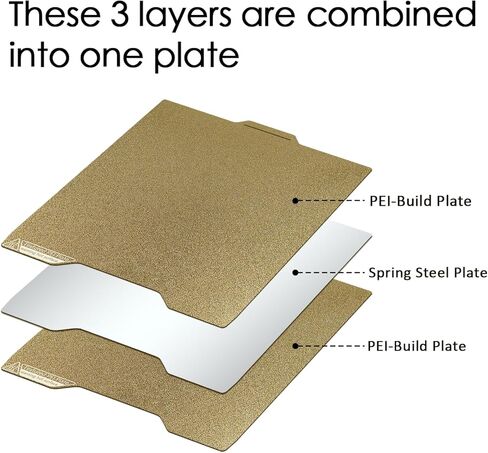 SPARKX i7 Build Plate Double Sided Textured Surface PEI and PEI Sheet for Creality SPARKX i7 301x267mm, 3D Printer Flexible Removable Spring Steel Plate Heated Bed Platform Mat in Kuwait