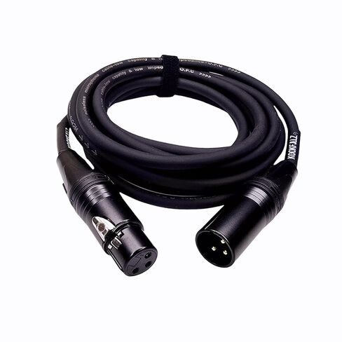 كابل XLR ذكر إلى أنثى بطول 10 أقدام - كابل ميكروفون موصلات مطلية بالذهب كابل صوت OFC لمكبرات الصوت وخلاطات الميكروفون in Kuwait