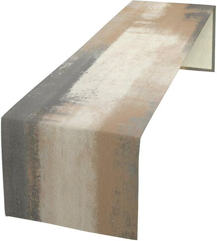 Rustic Table Runner Brown Grey Retro Pattern Table Runner Table Cloth Decoration Dresser Garden Farmhouse Wedding Party Vacation Dinner Home 13x36 inches in Kuwait