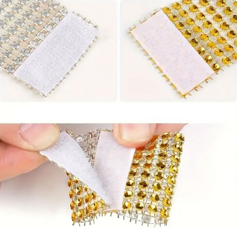 Elegant Rhinestone Napkin Rings - Set of 10 Pieces, Suitable for Dinner Parties and Special Occasions in Kuwait