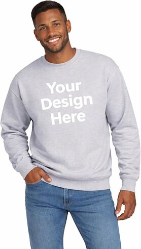 BILLIONHATS Custom Crewneck Sweatshirt for Men & Women Personalized Sweatshirts with Photo, Logo or Text Printed Front & Back in Kuwait