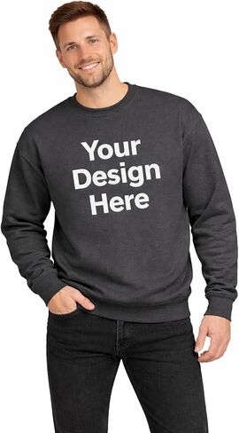 BILLIONHATS Custom Crewneck Sweatshirt for Men & Women Personalized Sweatshirts with Photo, Logo or Text Printed Front & Back in Kuwait