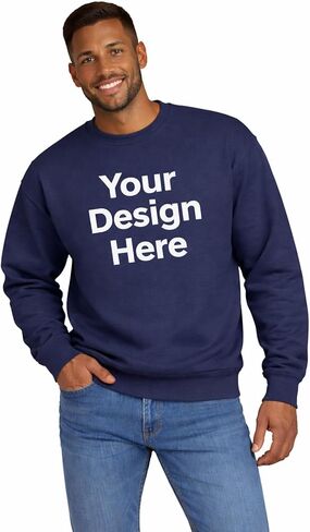BILLIONHATS Custom Crewneck Sweatshirt for Men & Women Personalized Sweatshirts with Photo, Logo or Text Printed Front & Back in Kuwait