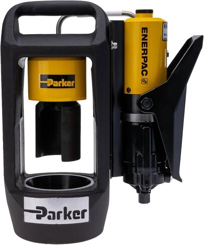 Parker 94C-002-PFD MiniKrimp Air-Powered Hydraulic Hose Crimper | Includes Air-Over-Hydraulic Pump & Silver Die Ring | Crimps 43 Series & HY Fittings (¼" to ¾") | 10,000 PSI Shop/Field Unit in Kuwait
