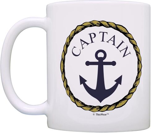Captain and First Mate Couples Sailing Nautical Mug Bundle 2 Pack 11oz Ceramic Coffee Mugs Set in Saudi Arabia