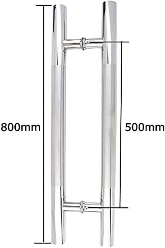 Shower door handles,Thick Stainless Steel Round Tube Commercial Push-Pull Door Handle, Bathroom Shower Door Handle, Glass Sliding Door Handles, 5 Lengths (Size : 1000&ti (Size : 1000x7 ( Size : 800x50 in Kuwait