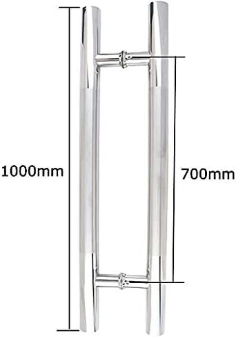 Shower door handles,Thick Stainless Steel Round Tube Commercial Push-Pull Door Handle, Bathroom Shower Door Handle, Glass Sliding Door Handles, 5 Lengths (Size : 1000&ti (Size : 1000x7 ( Size : 1000x7 in Kuwait