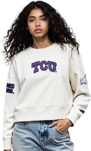 سويت شيرت نسائي من Pro Standard NCAA للسيدات من كلية شانيل الكلاسيكية المصقولة من الخلف برقبة مستديرة من French Terry in Kuwait