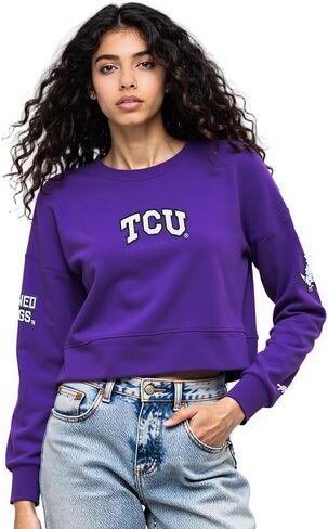 سويت شيرت نسائي من Pro Standard NCAA للسيدات من كلية شانيل الكلاسيكية المصقولة من الخلف برقبة مستديرة من French Terry in Kuwait