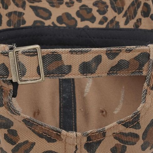 Woman Man Leopard Print Baseball Cap - Adjustable Ponytail Outdoor Golf Sun Hat Trucker Cap in Kuwait