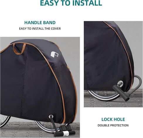 PALON Bicycle Covers Outdoor Storage Waterproof, Bike Cover Outdoor for 1-3 Bikes, Bike Rarp with Lock Holes, Sun and Wind Protection in Kuwait