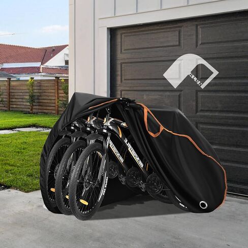 PALON Bicycle Covers Outdoor Storage Waterproof, Bike Cover Outdoor for 1-3 Bikes, Bike Rarp with Lock Holes, Sun and Wind Protection in Kuwait