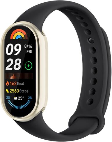 حافظة لهاتف Xiaomi Smart Band 10/9، حافظة واقية من البولي يوريثان اللدن بالحرارة (TPU) حافظة حماية شاملة من البولي يوريثان الناعم، حافظة للساعة، إطار ممتص للصدمات، حافظة Xiaomi Smart Band 10/9 (ذهبي) in Kuwait