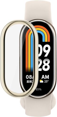 حافظة لهاتف Xiaomi Smart Band 10/9، حافظة واقية من البولي يوريثان اللدن بالحرارة (TPU) حافظة حماية شاملة من البولي يوريثان الناعم، حافظة للساعة، إطار ممتص للصدمات، حافظة Xiaomi Smart Band 10/9 (ذهبي) in Kuwait