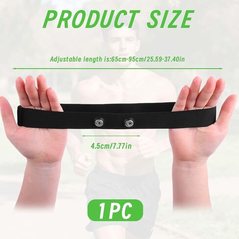 Heart Rate Monitor Replacement Chest Strap for Polar H10 H9 H7 H1, Adjustable Waterproof Soft Straps Compatible with Wahoo Garmin Moofit Powr Labs XOSS Chest Belt in Kuwait