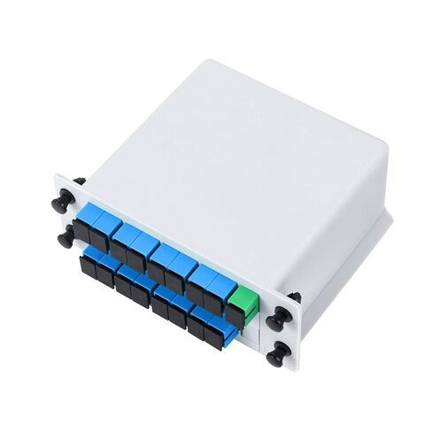 SC/UPC PLC Fiber Optic Splitter 1x16 Cassette Card Inserting, Optic Fiber Splitter for Home Wiring, LAN, Network Rooms, Fiber Distribution Box in Kuwait