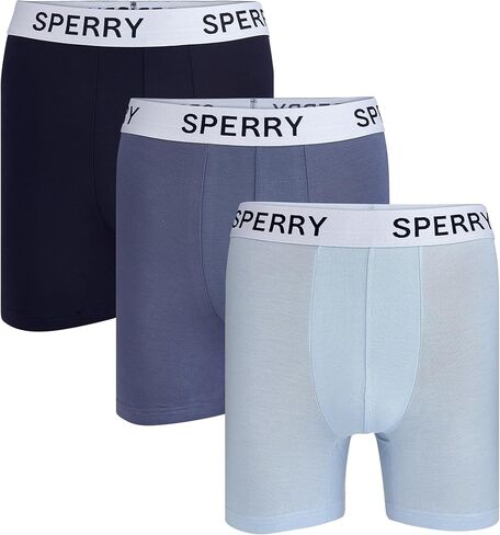 ملابس داخلية رجالي من Sperry مكونة من 3 قطع من الملابس الداخلية الناعمة - ناعمة بشكل فاخر، قابلة للتنفس ومريحة، ملابس داخلية من النوع الصغير للرجال in Saudi Arabia