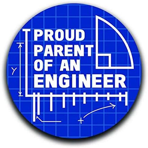 Proud Parent of an Engineer Decal Sticker Car Truck Van Bumper Window Laptop Cup Wall - Two 5 Inch Decals - MKS0358 in Kuwait