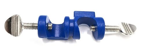 EISCO Bosshead, Mini - Fits Rods up to 15mm, Right Angle - Screw Adjustable - Heavy Duty Powder Coated Zinc Alloy - High Torsional Strength - Research, Industrial Laboratory Grade in Kuwait