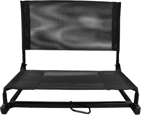 Gamechanger Lite Stadium Chair - Portable Folding Bleacher Seat with Breathable Mesh, Steel Frame, Carry Handle - 350lb Capacity - Lightweight Sports Seating in Kuwait