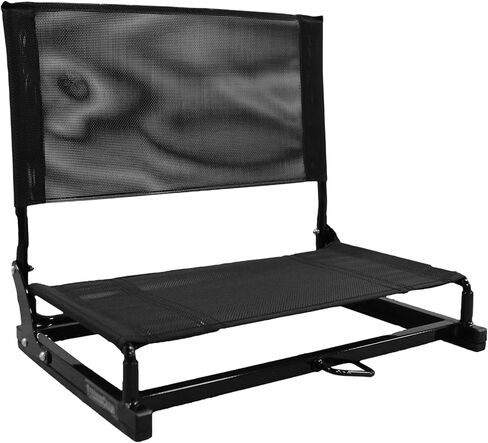 Gamechanger Lite Stadium Chair - Portable Folding Bleacher Seat with Breathable Mesh, Steel Frame, Carry Handle - 350lb Capacity - Lightweight Sports Seating in Kuwait