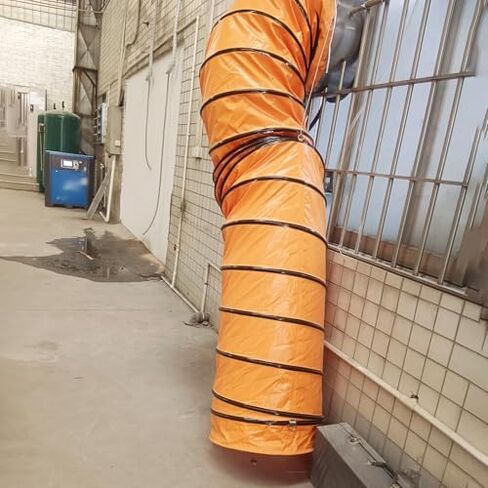 أنبوب أنابيب بطول 20 قدمًا - خرطوم عادم للتهوية بقطر 22 بوصة لمحبي منفاخ المرافق، مثالي للمطاعم والمصانع والأنفاق، خرطوم مرن لتدفق الهواء بكفاءة in Kuwait