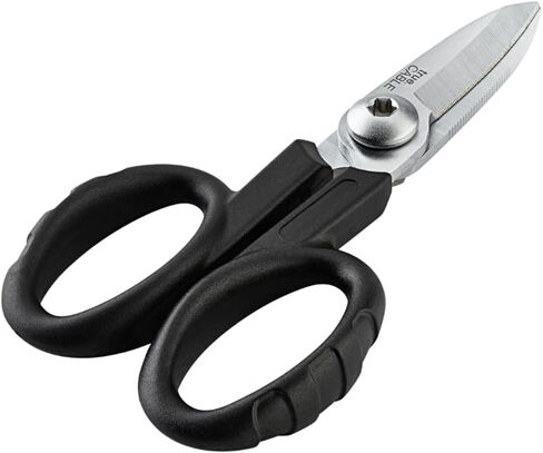 TRUE CABLE Kevlar Shear Scissors, 5.50", Industrial Grade High Carbon Steel, Fiber Optic Cable Cutter for Kevlar, Dyneema, Technora, Carbon Fiber, Fiberglass in Kuwait