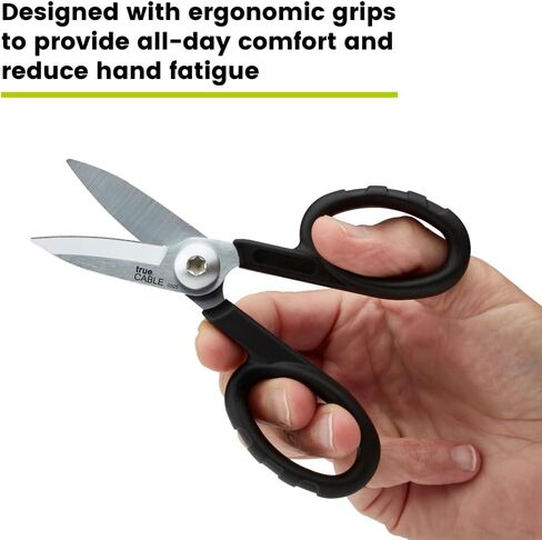 TRUE CABLE Kevlar Shear Scissors, 5.50", Industrial Grade High Carbon Steel, Fiber Optic Cable Cutter for Kevlar, Dyneema, Technora, Carbon Fiber, Fiberglass in Kuwait