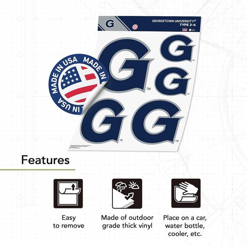 Desert Cactus Georgetown University Sticker Hoyas GU Vinyl Decals Laptop Water Bottle Car Scrapbook T3 (Type 3-6) in Kuwait
