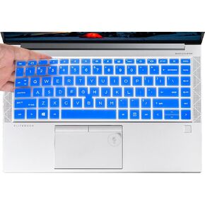 غطاء لوحة المفاتيح لـ 2021 2022 HP EliteBook 840 G7 G8 14 بوصة غطاء لوحة مفاتيح الكمبيوتر المحمول، HP EliteBook 845 G8 G7 14 بوصة واقي غطاء لوحة مفاتيح الكمبيوتر المحمول، قوس قزح ملون