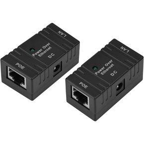 2Pcs POE Power Supply Module, Simple Wall Mounted 10-100Mbps Network Transmission Combiner Power Supply Module,POE Power Supply Module POE Injector Ethernet Adapter