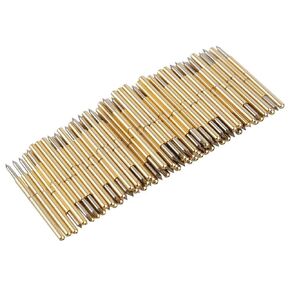 Pogo Pins, 100pcs P75-B1 Spring Test Probe Round Pogo Pin 3A Conical Head 1.02mm Thimble PCB Testing Pin Spring Contact Probe