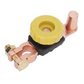 Battery Cutoff Switch, Top Post Battery Disconnect Switch Rustproof Safe Brass Stable Current Good Electrical Conductivity Battery Terminal Link Quick Switch for 6V 12V Car RV ATV