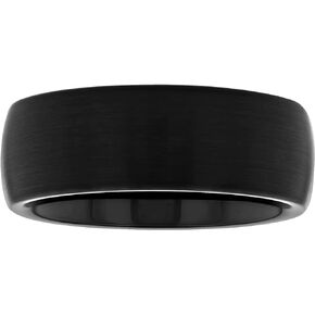 Men’s Tantalum Carbide 8mm Black Satin Finish Wedding Band