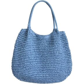 Lightweight Straw Bag for Women, Straw Beach Bag Tote Bag, Large Woven Tote Straw Bags, Summer Beach Rattan Hobo Handbag 2024