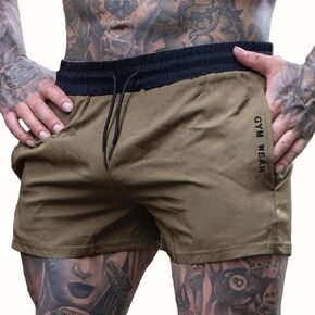 Men’s Athletic Running Shorts 5 Inch Quick Dry Workout Gym Shorts Lightweight Bodybuilding Pants with Pockets